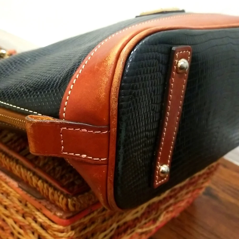 Dooney & Bourke Textured Leather Zip Satchel